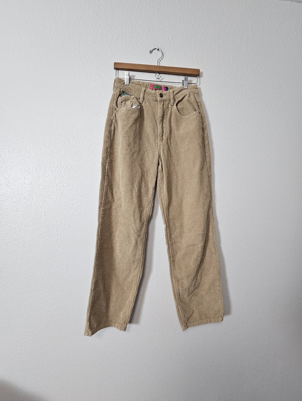 Empyre Beige Corduroy High-Rise Pants Sz 3